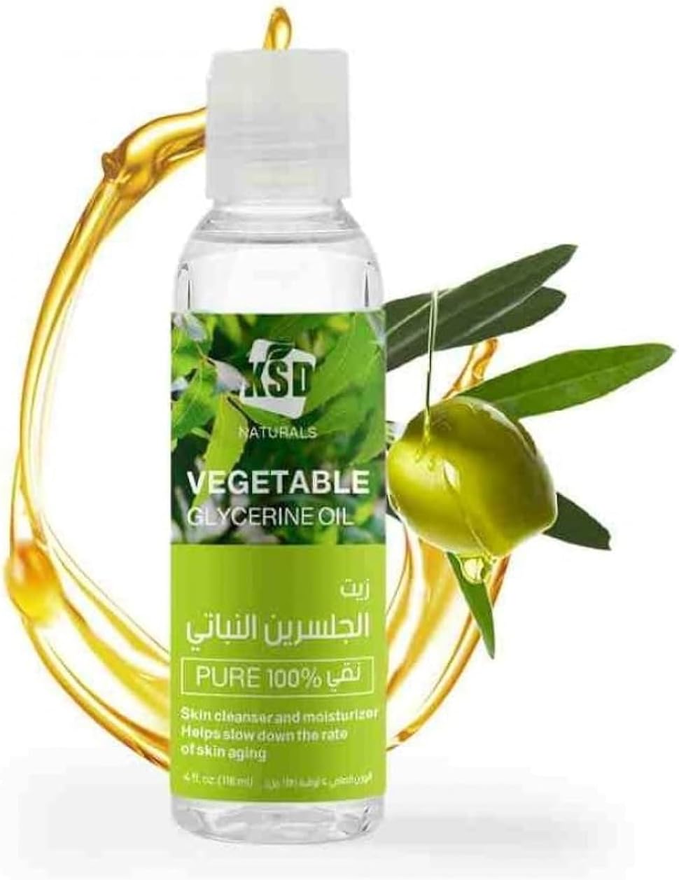 جلسرين نباتي نقي من KSD (4 أوقية) - المرطب الطبيعي الأمثل لنعومة فائقة