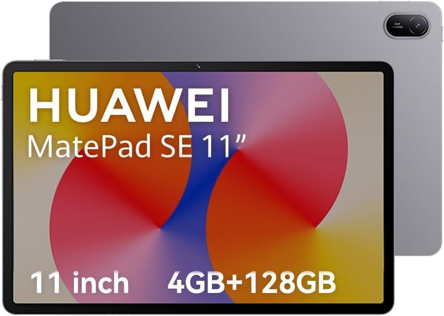 هواوي ميت باد SE (11 إنش) - شاشة FullView مريحة للعين، 4GB RAM + 128GB، تصميم معدني أنيق، بطارية 7700mAh، لون رمادي نيبولا.