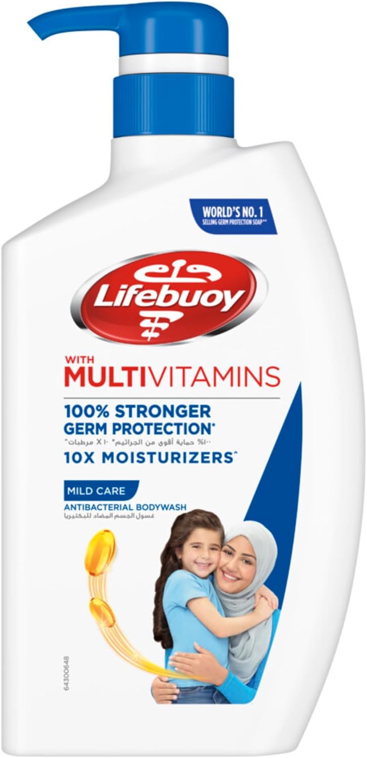 غسول الجسم لايفبوي (Lifebuoy) للعناية الناعمة - 500 مل - ترطيب عميق وحماية متكاملة