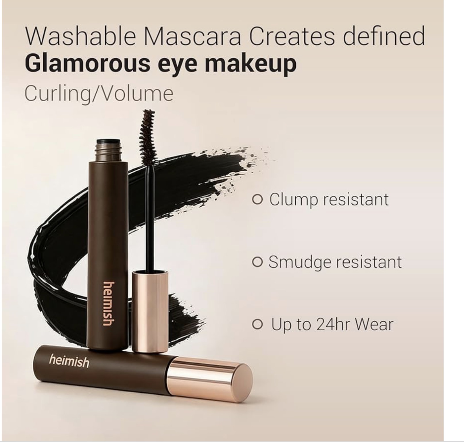 Heimish Dailism Smudge Stop Mascara - Curling (9g)