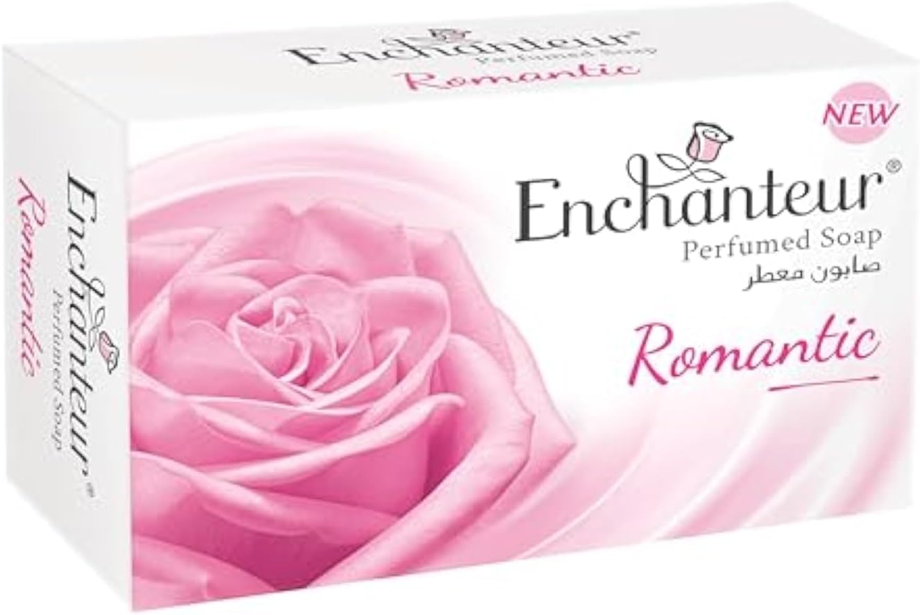 صابون إكسشانتور (Enchanteur) الرومانسية - بخلاصة الورد والياسمين - 125 جرام - نعومة وعطر يدوم طويلاً