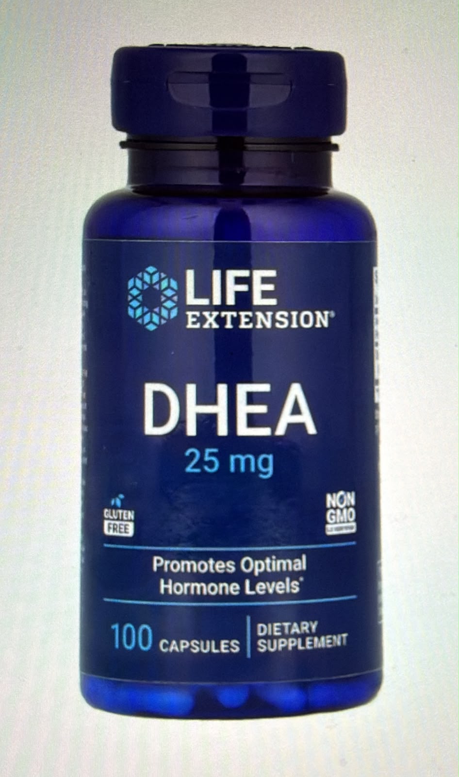 لايف إكستانشن، ديهيدرو إيبي آندروستيرون (DHEA)، 25 ملجم، 100 كبسولة لدعم التوازن الحيوي