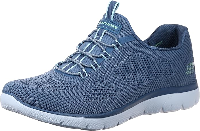 حذاء سكيتشرز ساميتس (Skechers Summits) الرياضي للنساء - حذاء مريح سهل الارتداء - نعل داخلي مبطن بتقنية Memory Foam - مثالي للمشي والتمارين اليومية
