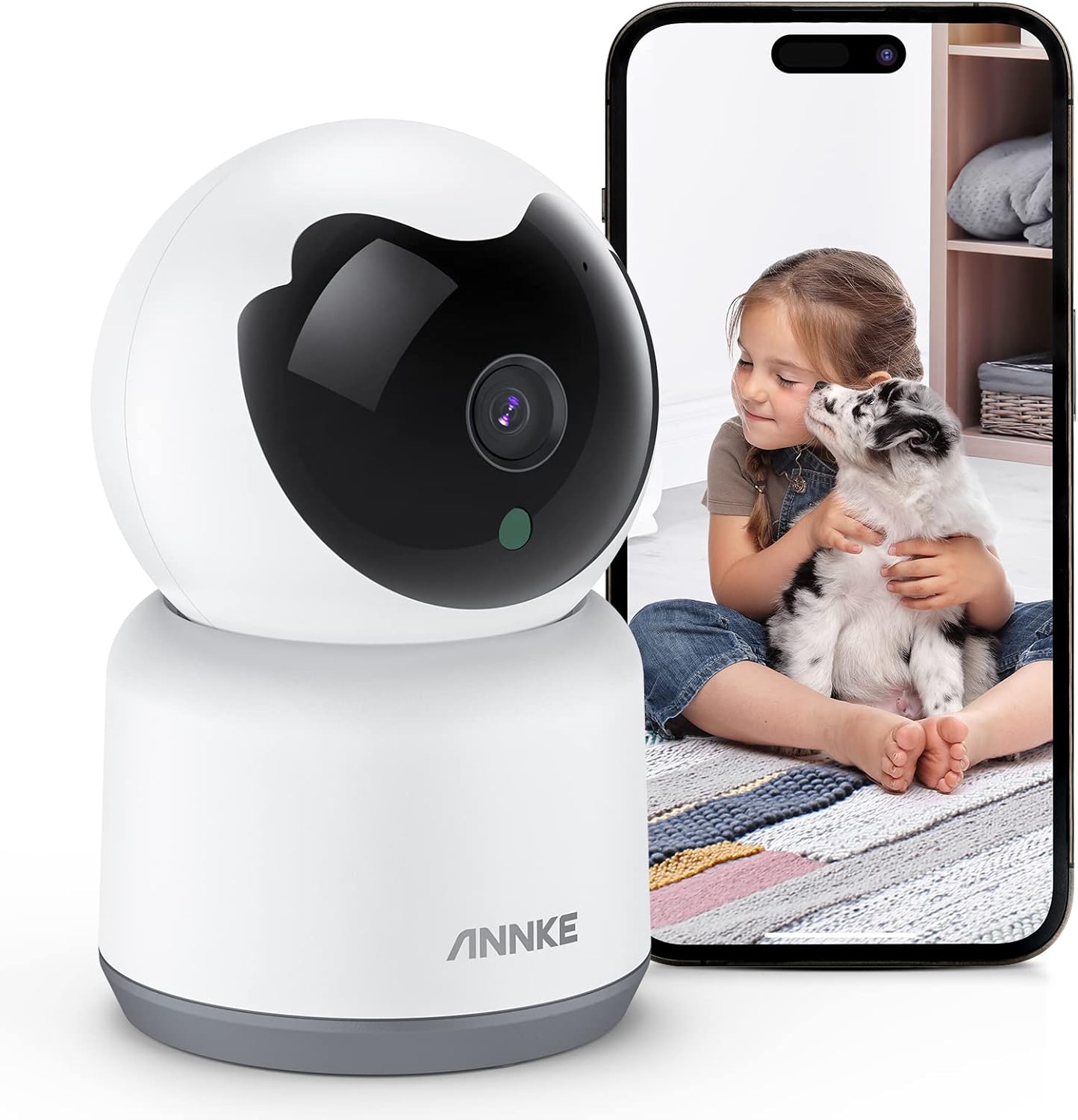 كاميرا مراقبة داخلية ذكية INNKE بدقة 2K - دوران 360 درجة، تتبع حركة، صوت ثنائي الاتجاه، رؤية ليلية متطورة، كشف ذكي للبشر والأصوات - مثالية للأطفال والحيوانات الأليفة
