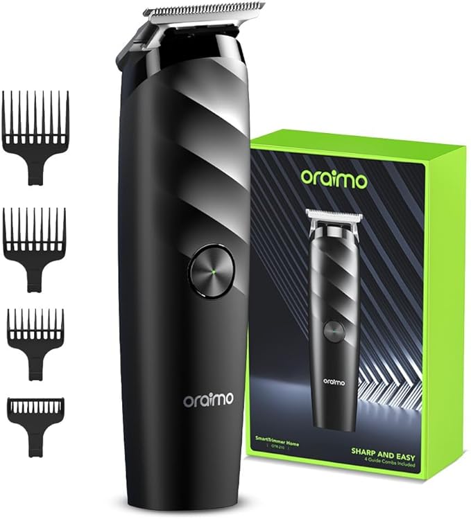 ماكينة حلاقة اللحية وشعر الجسم من أورايمو (oraimo) – شفرات آمنة، تشغيل 90 دقيقة، شفرات ذاتية الشحذ، مناسبة للوجه والجسم والمناطق الحساسة